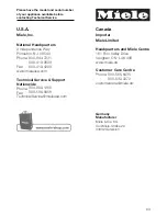 Preview for 83 page of Miele 09 741 510 Operating And Installation Instructions