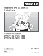 Preview for 1 page of Miele 09 824 260 Operating And Installation Instructions