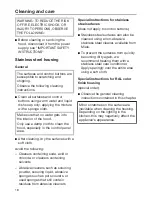 Предварительный просмотр 18 страницы Miele 09 968 240 Operating And Installation Instructions