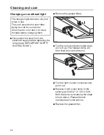 Предварительный просмотр 22 страницы Miele 09 968 240 Operating And Installation Instructions