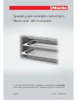 Preview for 1 page of Miele 10 406 200 Operating And Installation Instructions