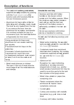 Preview for 36 page of Miele 11 271 870 Operating And Installation Instructions