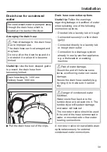 Preview for 59 page of Miele 11 588 800 Operating And Installation Instructions