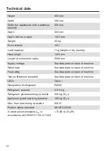 Preview for 62 page of Miele 11 588 800 Operating And Installation Instructions