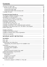 Preview for 4 page of Miele 11 631 610 Operating Instructions Manual