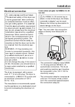 Preview for 81 page of Miele 11 631 610 Operating Instructions Manual