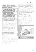 Предварительный просмотр 77 страницы Miele 11 848 190 Operating Instructions Manual