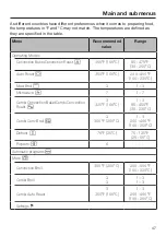 Предварительный просмотр 47 страницы Miele 11 900 040 Operating And Installation Instructions