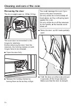 Предварительный просмотр 54 страницы Miele 11 919 400 Operating And Installation Instructions