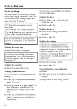 Предварительный просмотр 32 страницы Miele 11 919 480 Operating And Installation Instructions