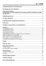 Preview for 3 page of Miele 112551022 Operating Instructions Manual