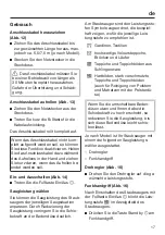 Preview for 17 page of Miele 112551022 Operating Instructions Manual