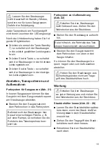 Preview for 19 page of Miele 112551022 Operating Instructions Manual