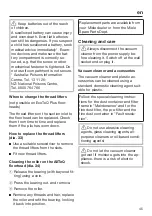 Preview for 45 page of Miele 112551022 Operating Instructions Manual