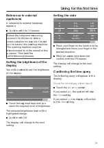 Preview for 21 page of Miele 11289940 Operating And Installation Instructions