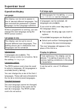 Preview for 84 page of Miele 11289940 Operating And Installation Instructions