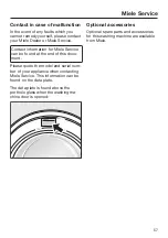 Preview for 57 page of Miele 11395240 Operating And Installation Instructions