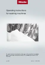 Miele 11653560 Operating Instructions Manual preview