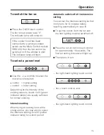 Preview for 15 page of Miele 279-4 EXT Operating And Installation Manual