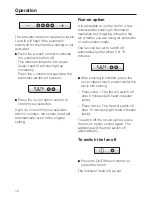 Preview for 16 page of Miele 279-4 EXT Operating And Installation Manual