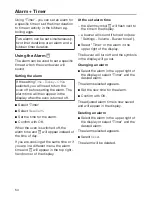 Preview for 54 page of Miele 30" Dual Fuel Range Operating Instructions Manual