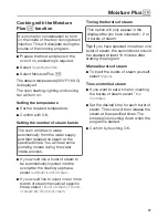 Preview for 67 page of Miele 30" Dual Fuel Range Operating Instructions Manual