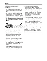 Preview for 84 page of Miele 30" Dual Fuel Range Operating Instructions Manual