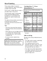 Preview for 88 page of Miele 30" Dual Fuel Range Operating Instructions Manual