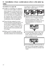 Preview for 44 page of Miele 4002515810071 Side-By-Side Installation