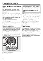 Preview for 28 page of Miele 4002516488002 Operating Instructions Manual