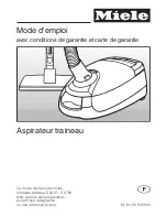 Preview for 1 page of Miele 5 (French) Mode D'Emploi