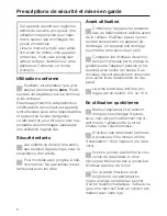 Preview for 6 page of Miele 5 (French) Mode D'Emploi