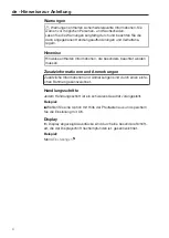 Предварительный просмотр 4 страницы Miele A 600 Operating Instructions Manual