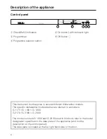 Preview for 6 page of Miele ADVANTA G 1180 Operating Instructions Manual