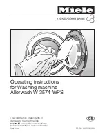 Miele Allerwash W 3574 WPS Operating Instructions Manual preview