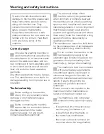 Preview for 6 page of Miele Allerwash W 3574 WPS Operating Instructions Manual