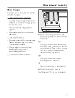 Preview for 17 page of Miele Allerwash W 3574 WPS Operating Instructions Manual