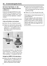 Предварительный просмотр 8 страницы Miele APFD 210 Operating Instructions Manual