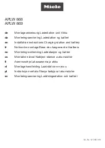 Preview for 1 page of Miele APLW 868 Installation Instructions Manual