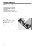 Preview for 30 page of Miele ART Operating Instructions Manual