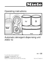 Miele AWD 10 Operating Instructions Manual предпросмотр