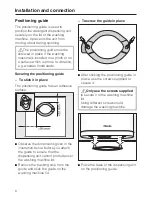 Preview for 8 page of Miele AWD 10 Operating Instructions Manual