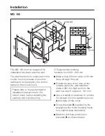 Preview for 12 page of Miele AWG 102 Operating And Installation Manual