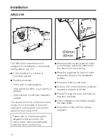 Preview for 16 page of Miele AWG 102 Operating And Installation Manual