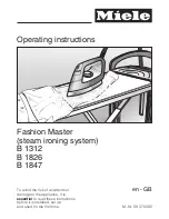 Miele B 1312 Operating Instructions Manual preview