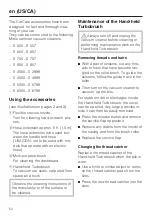 Preview for 52 page of Miele CarCare Operating Instructions Manual