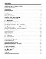 Preview for 2 page of Miele CM 5000 Operating Instructions Manual