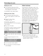 Preview for 12 page of Miele CM 5000 Operating Instructions Manual