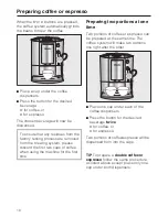 Preview for 18 page of Miele CM 5000 Operating Instructions Manual