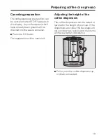 Preview for 19 page of Miele CM 5000 Operating Instructions Manual